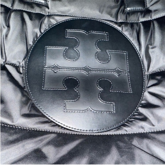 Tory Burch Black Puffer Tote - Picture 3 of 10